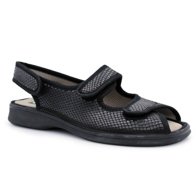 Women special wide sandals A.CAMPELLO 5721 - Black
