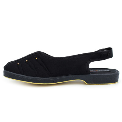 Women's elastic heel sandals DR CUTILLAS 449 - Black