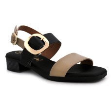 Gold buckle leather sandals Oh! My Sandals 5346