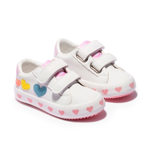 White heart sneakers OSITO BY CONGUITOS 153005