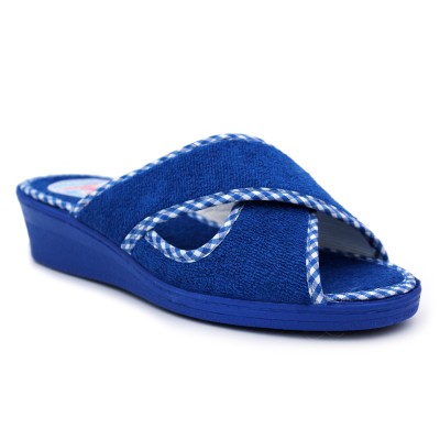 Women towel slippers NATALIA GIL 302 - Blue