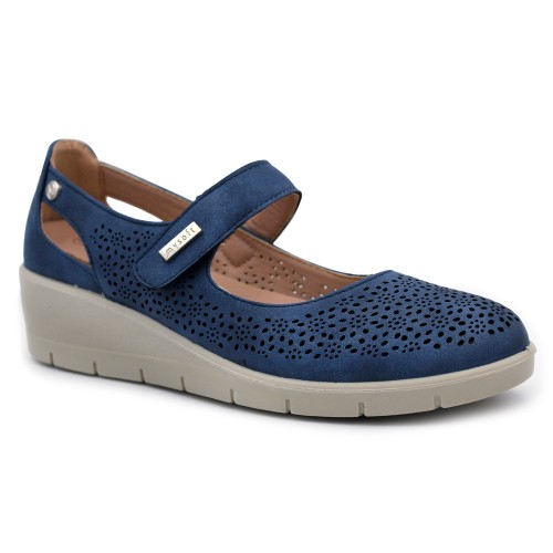 Women comfort shoes MYSOFT 24M2028 - Blue