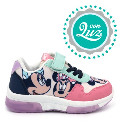 Minnie Mouse light trainers 6463 - Pink