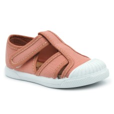 Girls textile sandals TOKOLATE 4023-01