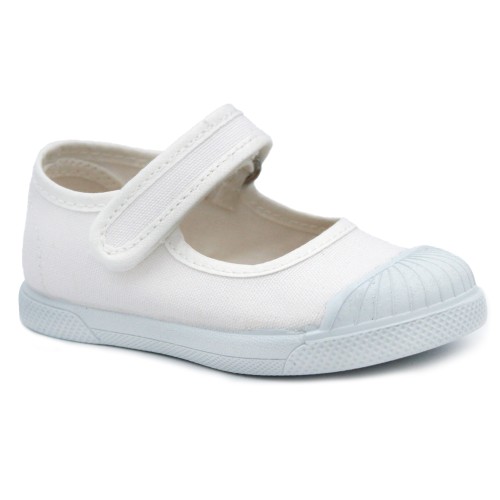 Canvas shoe with toe cap TOKOLATE 4001-01 - For girls