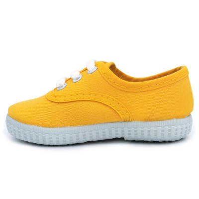 Yellow canvas shoes HERMI LZ400 - For kids and adults