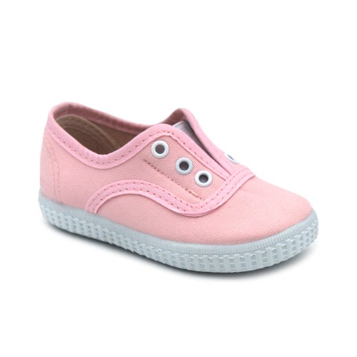 Pink elastic canvas shoes HERMI LZ402
