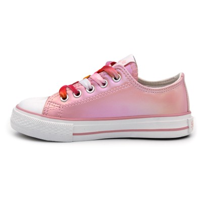 Colorful lace sneakers BUBBLE KIDS C963 - Pink