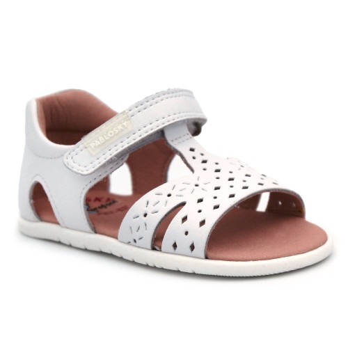 Leather sandals barefoot Pablosky 037300 - For girls