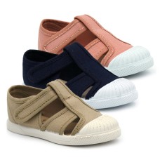 Textile sandals for kids TOKOLATE 4023-01