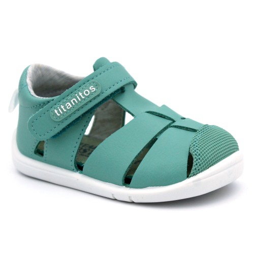 Washable barefoot sandals TITANITOS ERIC - Green