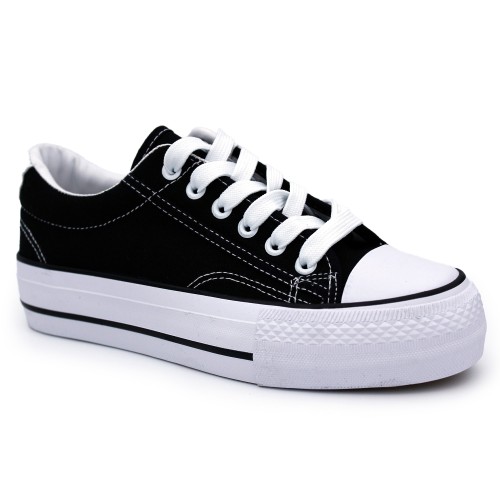 Converse style low-top canvas FC-22 - Black