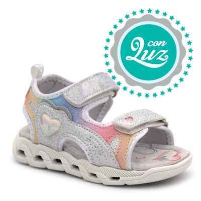 Light sport sandals BUBBLE KIDS C997 - Silver