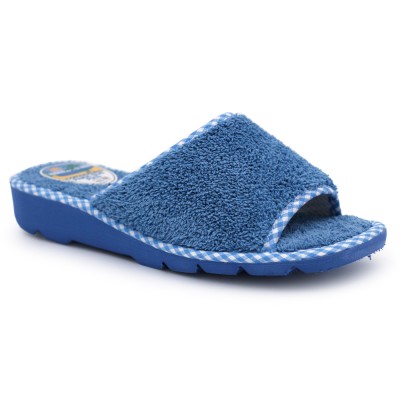 Women towel slippers V1235PA - Blue
