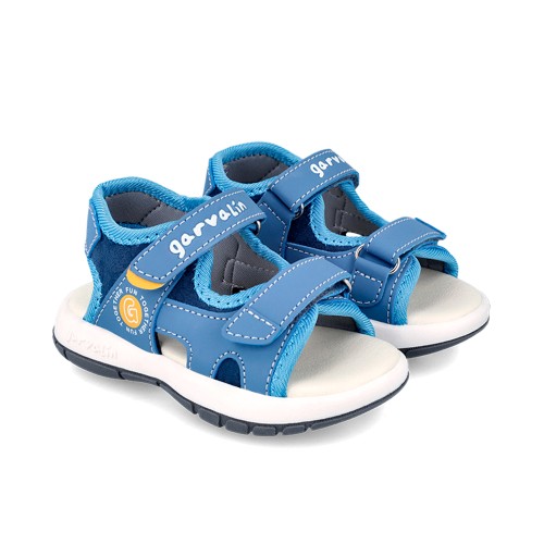 Californian sandals GARVALIN 242817 - Blue