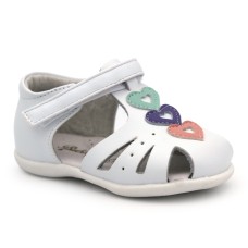 White leather sandals BUBBLE KIDS C614