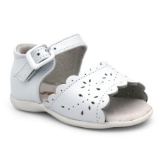 Girls white leather sandals BUBBLE KIDS 1898