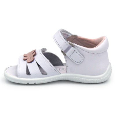 Washable leather sandals TITANITOS IRINA - White