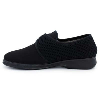 Special wide black slippers CAMPELLO 5581 - For women