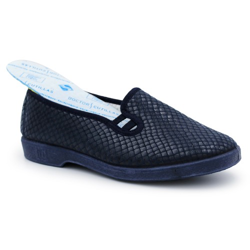 Zapatillas ortopédicas elásticos Doctor Cutillas 866 - Azul marino
