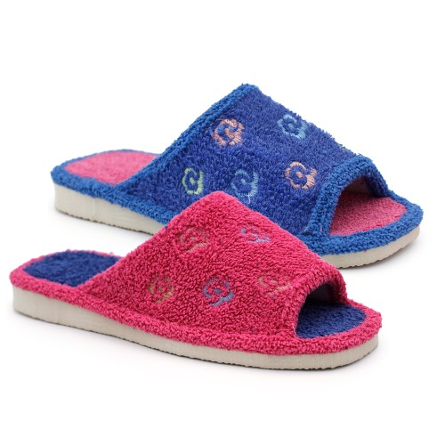 Floral towel slippers HERMI CH625