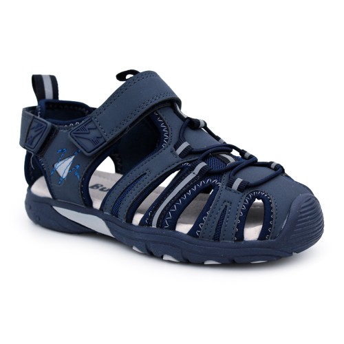 Boys velcro sport sandals BUBBLE KIDS C954 - Navy